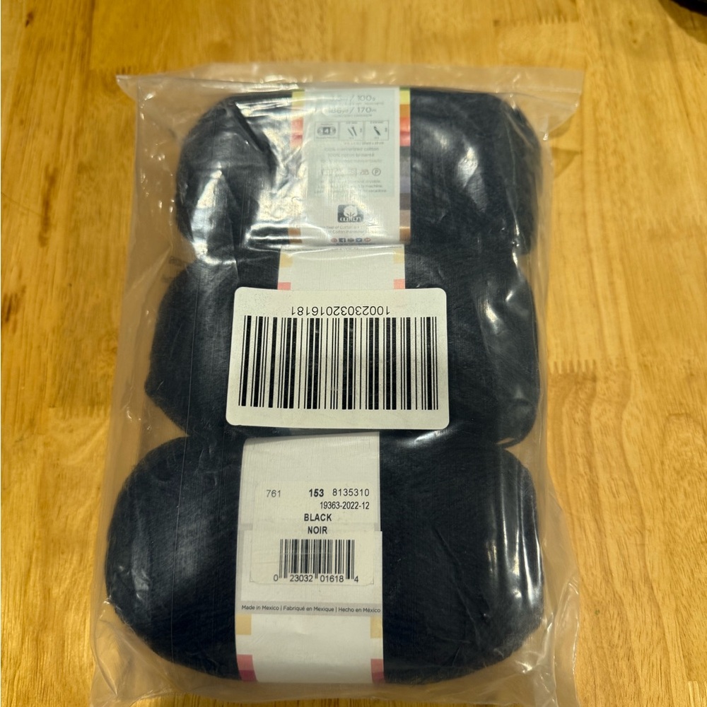 Lion Brand  3 skeins of 24/7 cotton yarn New